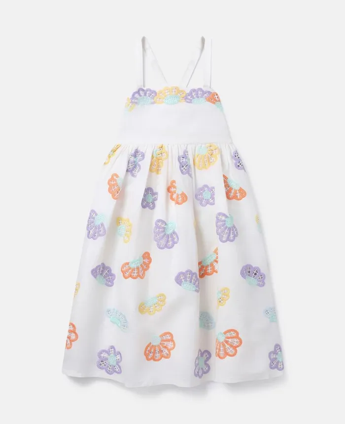 Kids Dresses and Jumpsuits Stella McCartney Floral Broderie Anglaise Cami Dress Ivory Kids Dresses and Jumpsuits Stella McCartney Floral Broderie Anglaise Cami Dress Ivory