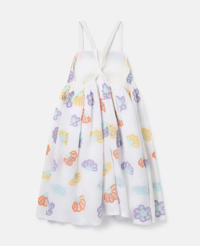 Kids Dresses and Jumpsuits Stella McCartney Floral Broderie Anglaise Cami Dress Ivory