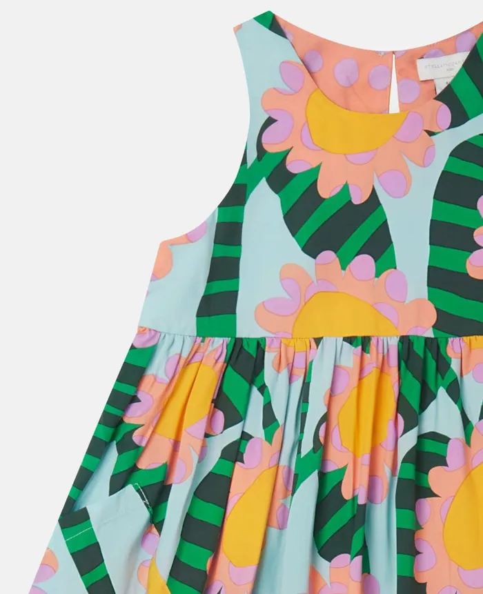 Kids Dresses and Jumpsuits Stella McCartney Graphic Flower Print Sundress Multicolour