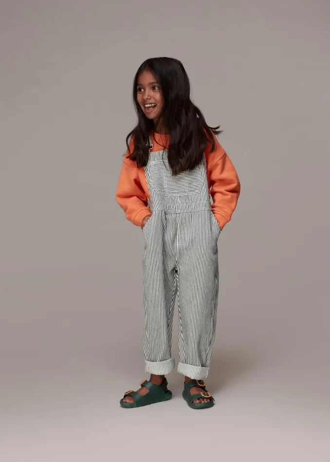 Kids Dresses and Jumpsuits Whistles Multicolour Nico Stripe Dungaree