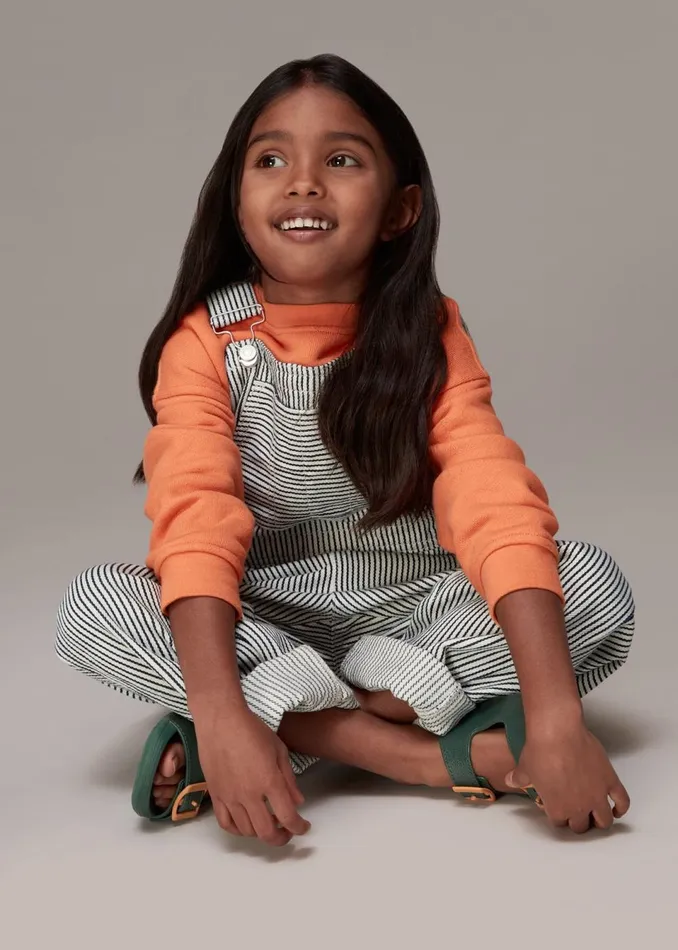 Kids Dresses and Jumpsuits Whistles Multicolour Nico Stripe Dungaree