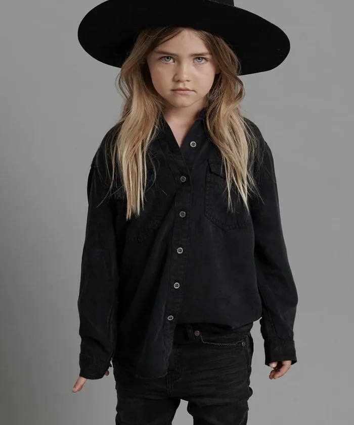 KIDS FOX BLACK ORGINAL LIBERTY SHIRT Kids One Teaspoon Kids