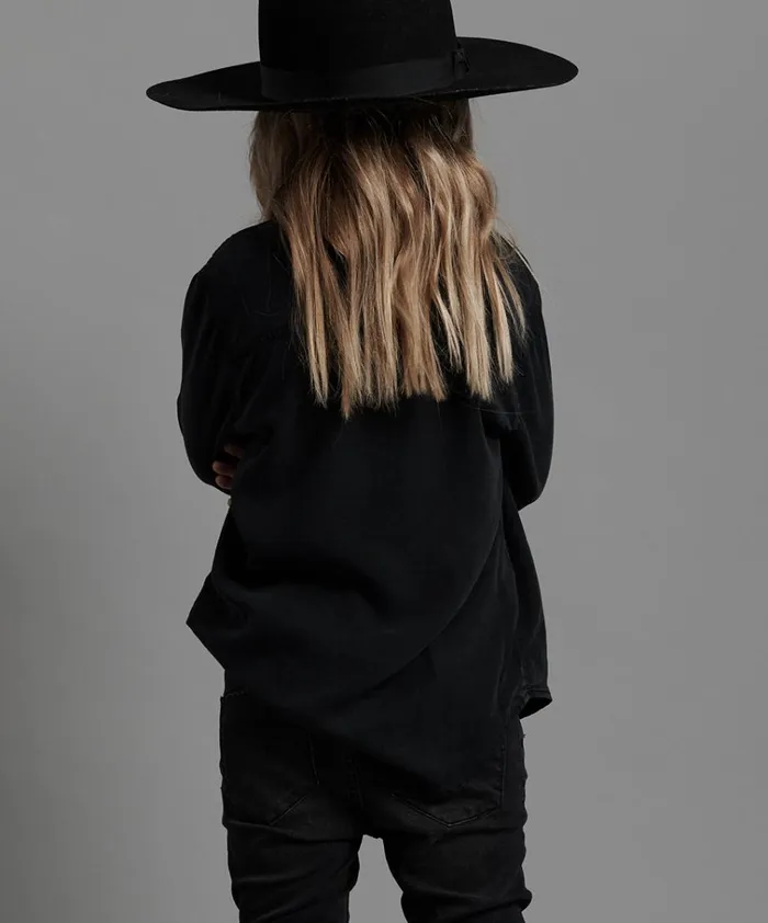 KIDS FOX BLACK ORGINAL LIBERTY SHIRT Kids One Teaspoon Kids KIDS FOX BLACK ORGINAL LIBERTY SHIRT Kids One Teaspoon Kids