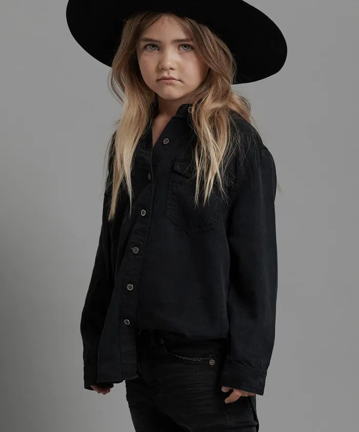 KIDS FOX BLACK ORGINAL LIBERTY SHIRT Kids One Teaspoon Kids KIDS FOX BLACK ORGINAL LIBERTY SHIRT Kids One Teaspoon Kids
