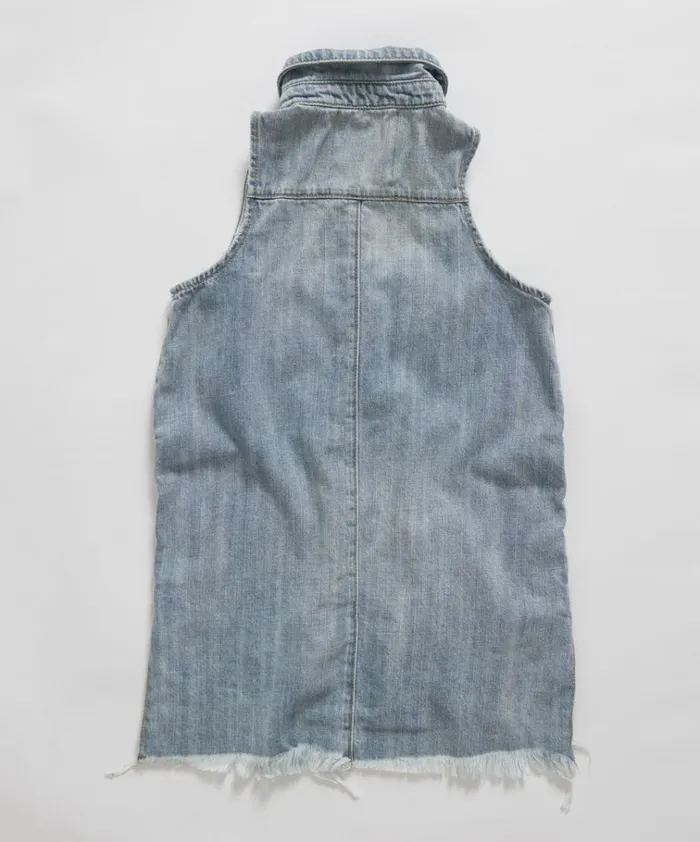 KIDS MINI BRAXTON DRESS BLUE WomenKids One Teaspoon Denim Dresses KIDS MINI BRAXTON DRESS BLUE WomenKids One Teaspoon Denim Dresses