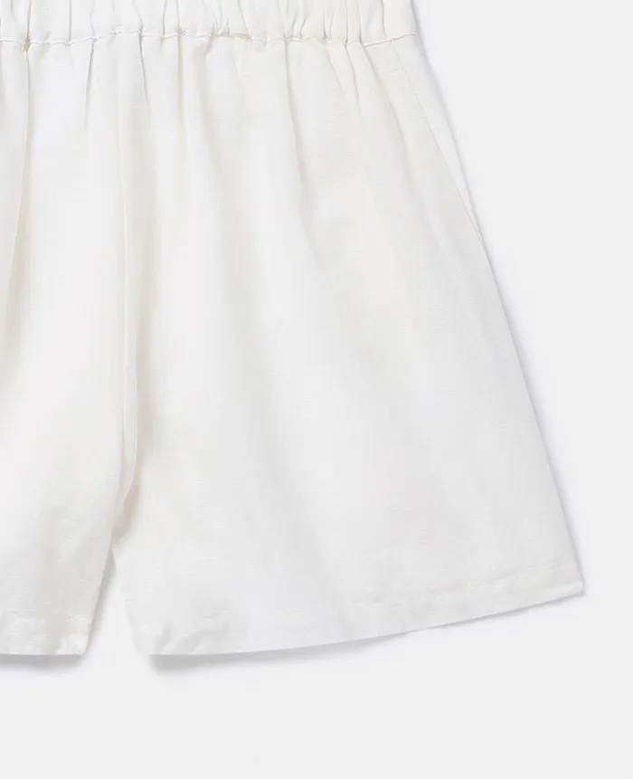 Kids Pants and Shorts Stella McCartney Floral Broderie Anglaise Shorts Ivory