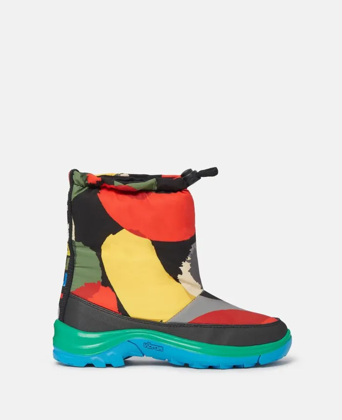Kids Shoes And Accessories Stella McCartney Logo Tape Smudge Print Padded Wellies Multicolour Kids Shoes And Accessories Stella McCartney Logo Tape Smudge Print Padded Wellies Multicolour