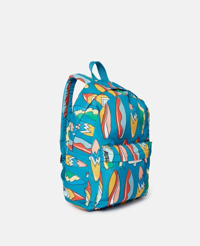 Kids Shoes And Accessories Stella McCartney Surfboard Print Backpack Blue Multicolour