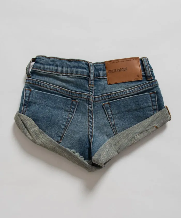 KIDS SUPERSTAR BANDITS DENIM SHORT Kids One Teaspoon Kids KIDS SUPERSTAR BANDITS DENIM SHORT Kids One Teaspoon Kids
