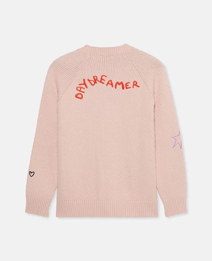 Kids Sweaters and Cardigans Stella McCartney Doodle Embroidery Cardigan Pink