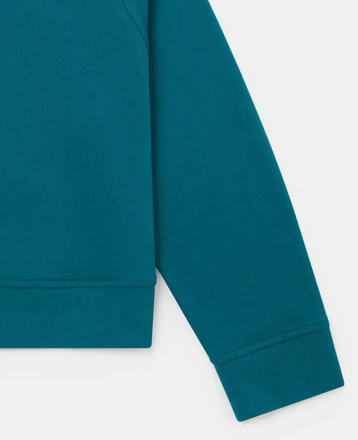Kids Sweaters and Cardigans Stella McCartney Logo Flower Garland Sweatshirt Blue