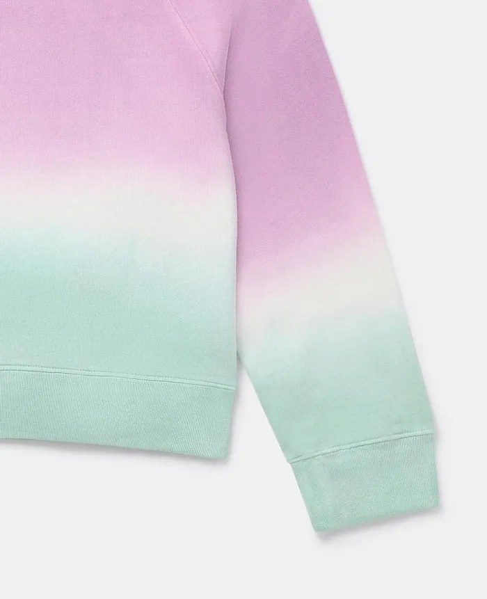 Kids Sweaters and Cardigans Stella McCartney Logo Ombr Sweatshirt Pastel Multicolour