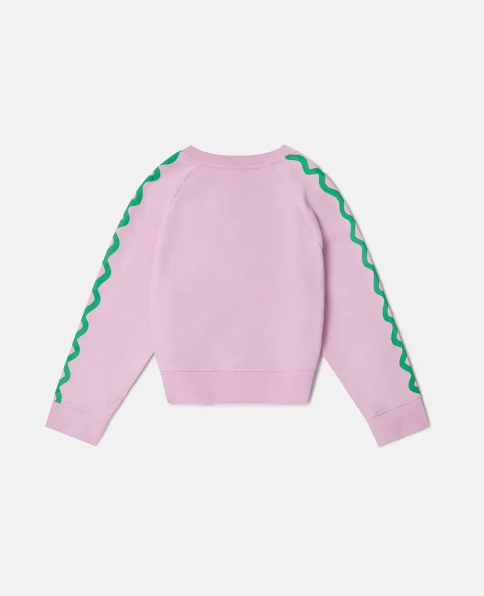 Kids Sweaters and Cardigans Stella McCartney Logo Sunshine Sweatshirt Pink