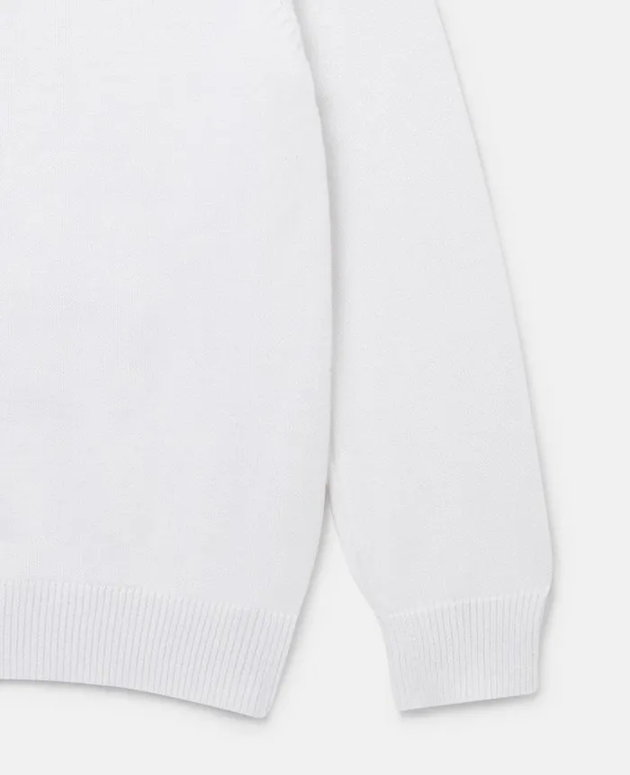 Kids TShirts And Sweatshirt Stella McCartney Veggie Burger Intarsia Knit Jumper Ivory