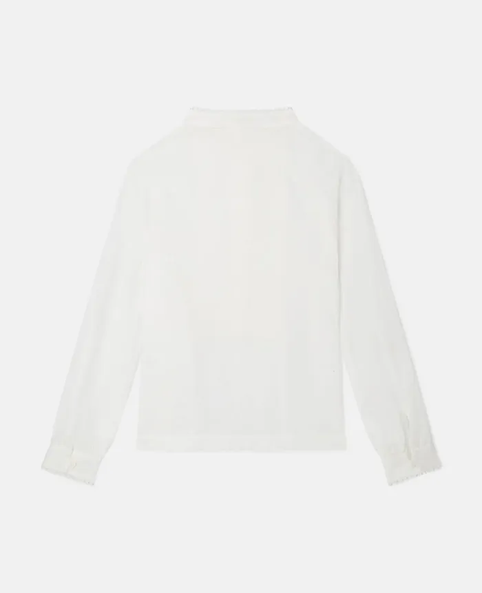 Kids TShirts And Tops Stella McCartney Pleated Tuxedo Shirt White