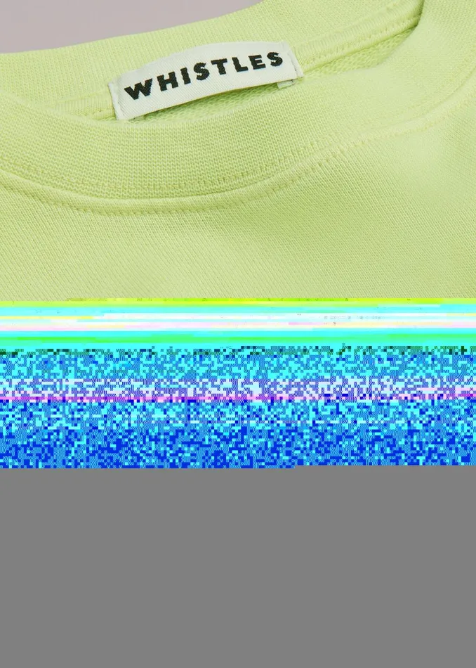 Kids Tops Whistles Lime Sawyer Sweatshirt