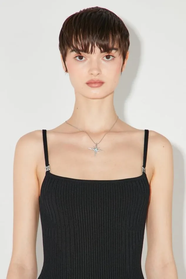 Knitted Seamless Mini Dress Black Women MISBHV Knitwear
