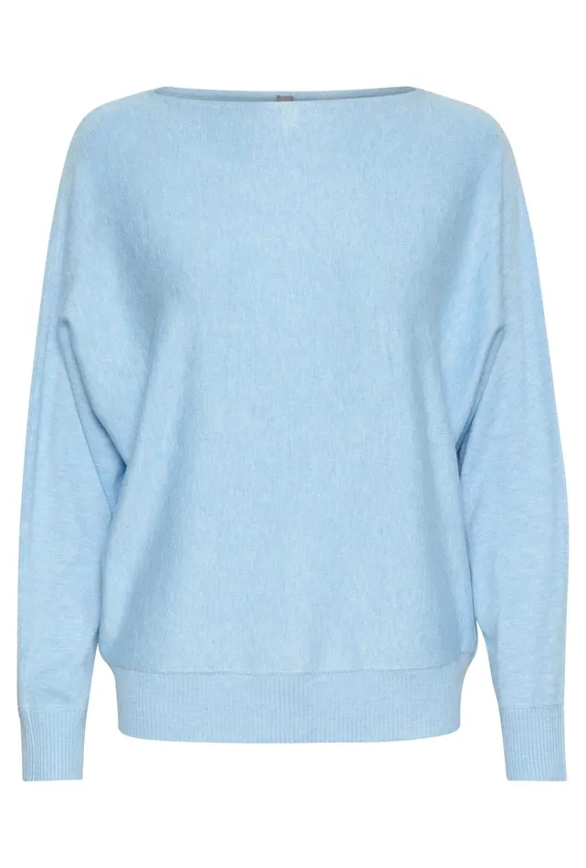 Knitwear and Cardigans Women CULTURE CUannemarie Pullover Cashmere Blue Mel