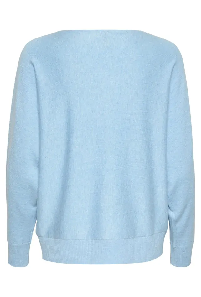 Knitwear and Cardigans Women CULTURE CUannemarie Pullover Cashmere Blue Mel