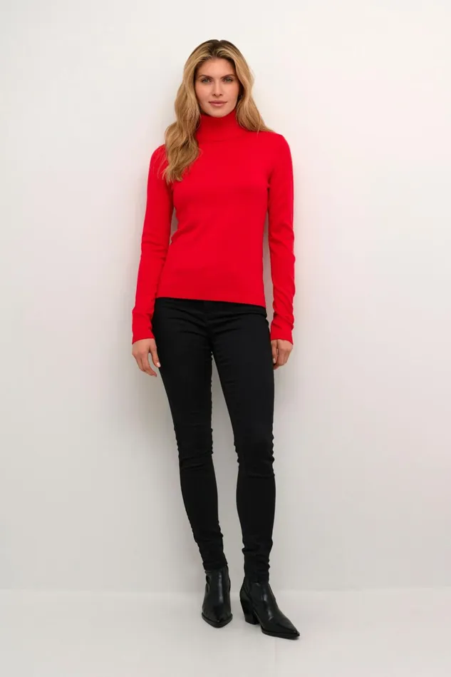 Knitwear and Cardigans Women CULTURE CUannemarie Pullover Chinese Red Melange
