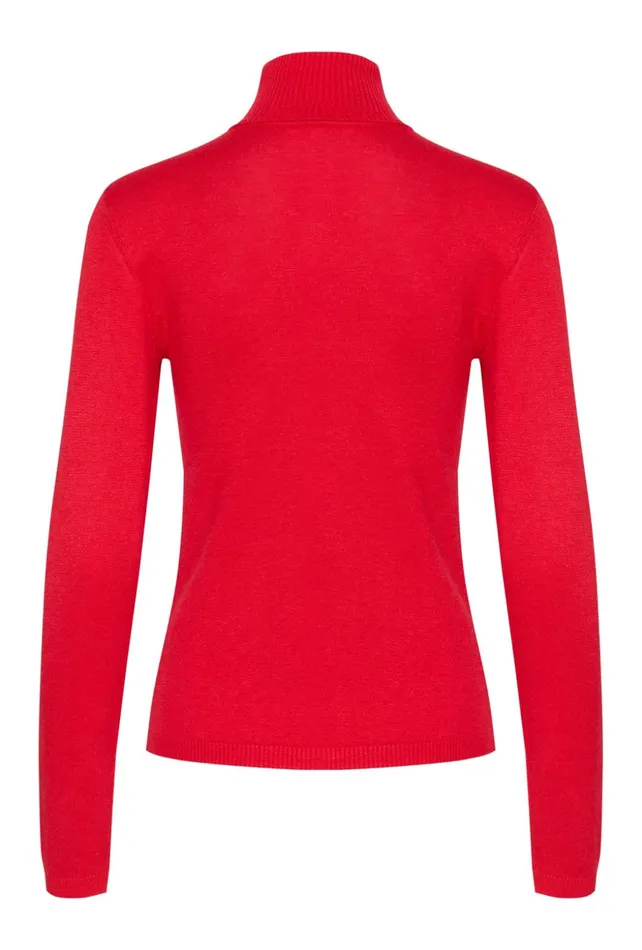 Knitwear and Cardigans Women CULTURE CUannemarie Pullover Chinese Red Melange