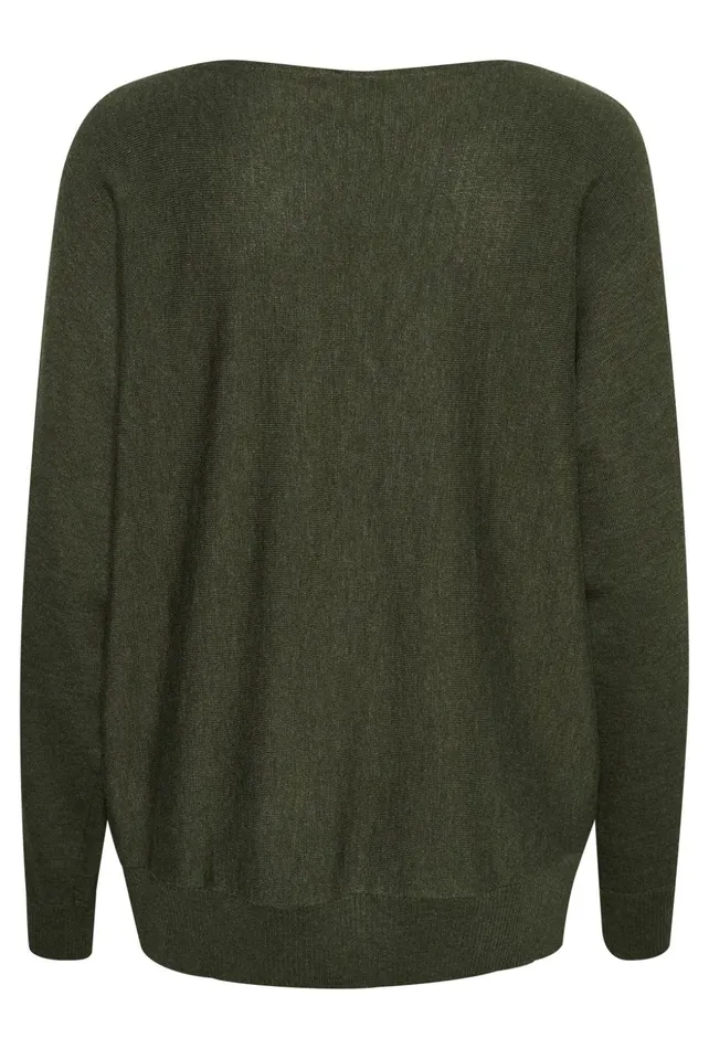Knitwear and Cardigans Women CULTURE CUannemarie Pullover Olive Night Melange