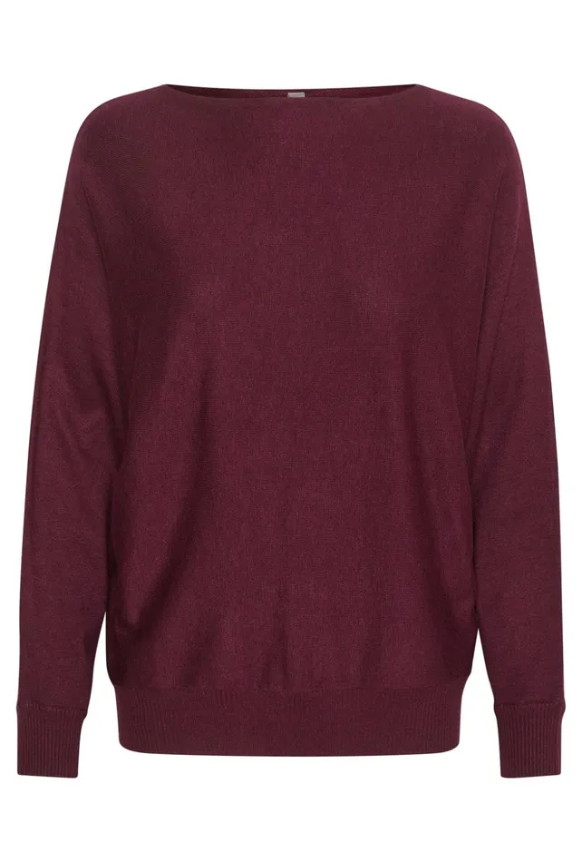 Knitwear and Cardigans Women CULTURE CUannemarie Pullover Winetasting Melange