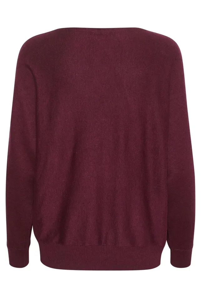 Knitwear and Cardigans Women CULTURE CUannemarie Pullover Winetasting Melange