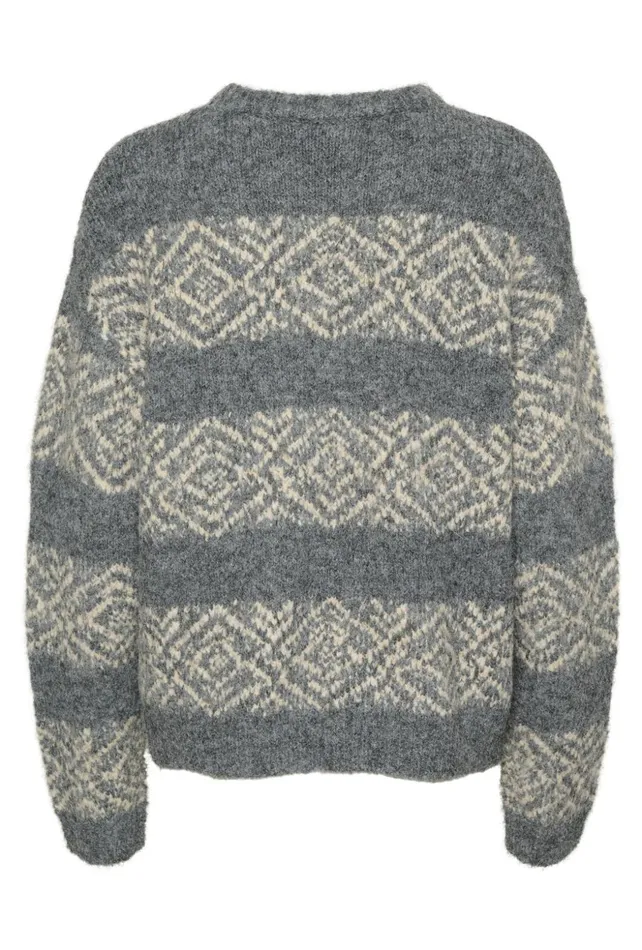 Knitwear and Cardigans Women CULTURE CUIona Pullover Steel Gray Melange