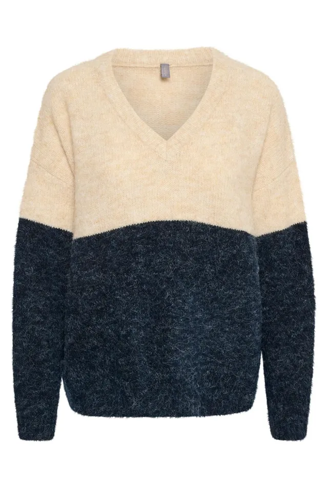 Knitwear and Cardigans Women CULTURE CUkimmy Pullover Oyster Dress Blues Melange