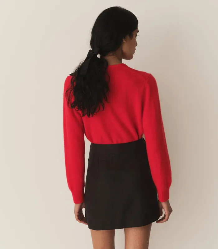 Knitwear Women DEN Fairchild Cashmere Cardigan Tomato Knitwear Women DEN Fairchild Cashmere Cardigan Tomato
