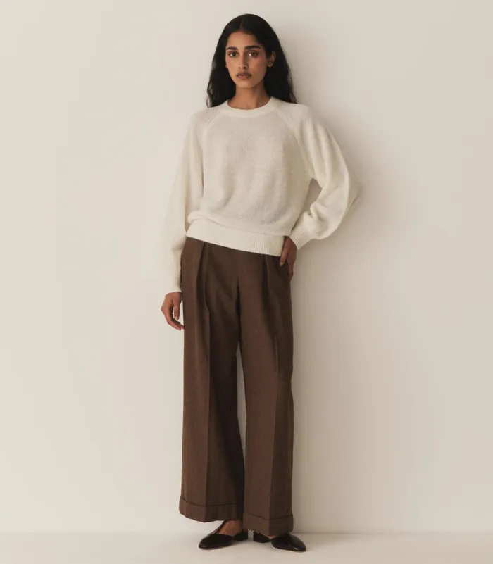 Knitwear Women DEN Marsena Sweater Ivory Knitwear Women DEN Marsena Sweater Ivory