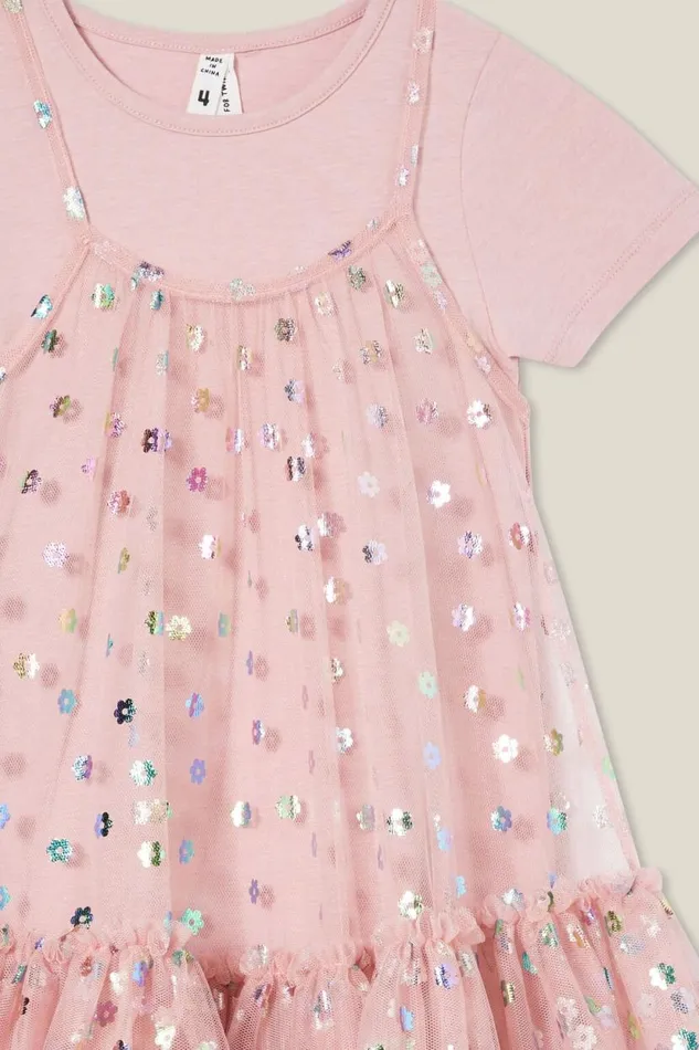 Kristen Dress Up Dress Dusty Pinkflowers Girls Cotton On Dresses Kristen Dress Up Dress Dusty Pinkflowers Girls Cotton On Dresses