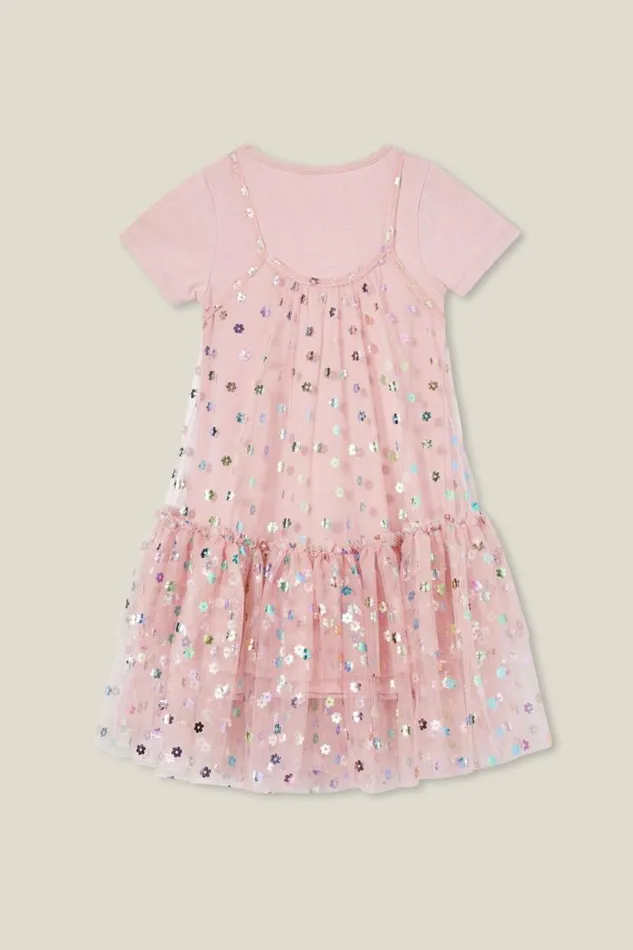 Kristen Dress Up Dress Dusty Pinkflowers Girls Cotton On Dresses Kristen Dress Up Dress Dusty Pinkflowers Girls Cotton On Dresses