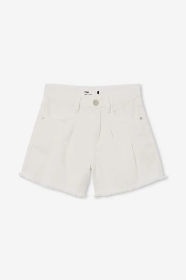 Kyla Denim Short Ecru Girls Cotton On Shorts Skirts and Playsuits Kyla Denim Short Ecru Girls Cotton On Shorts Skirts and Playsuits