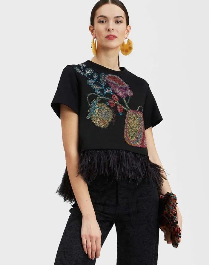 La Scala Tee Grenadilla Place Black Women La Double J Shirts and Tops