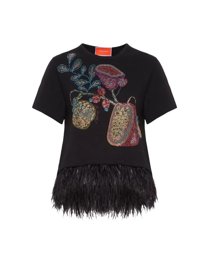 La Scala Tee Grenadilla Place Black Women La Double J Shirts and Tops La Scala Tee Grenadilla Place Black Women La Double J Shirts and Tops