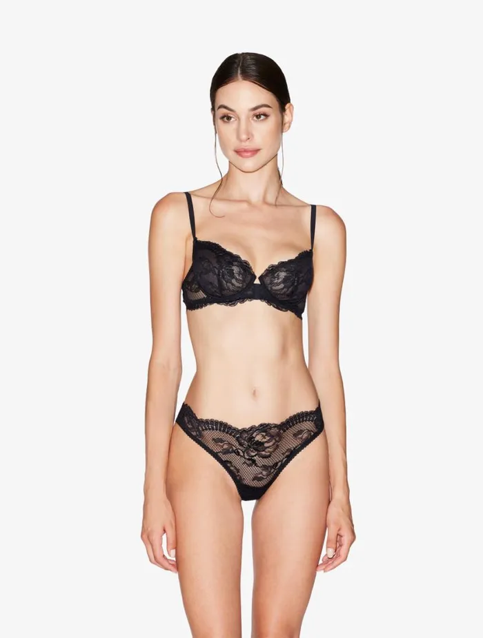 Lace Balconette Bra In Black Lingerie La Perla Balconette