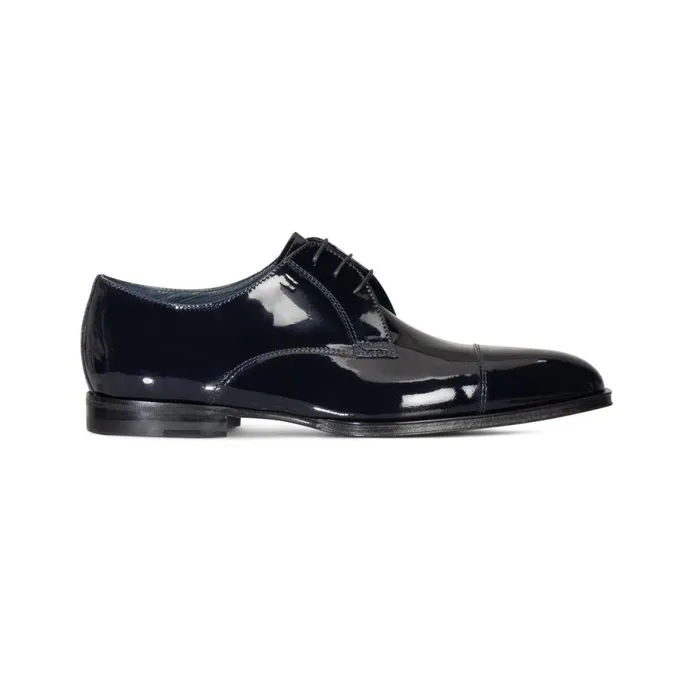 Lace Ups Men Moreschi Blue Leather Derby