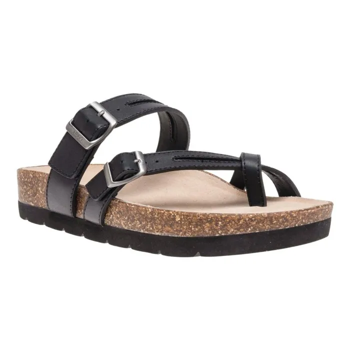 Lanai Thong Sandal Metatarsal Black Womens Abeo Sandals
