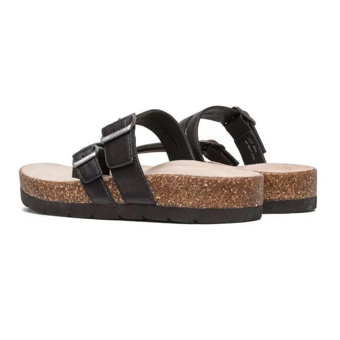 Lanai Thong Sandal Metatarsal Black Womens Abeo Sandals