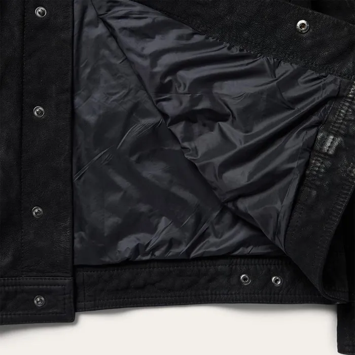 Leather Jean Jacket Black Men Stetson Jackets