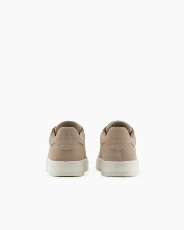 Leather Sneakers With Logo Brown Men Armani Sneakers Leather Sneakers With Logo Brown Men Armani Sneakers