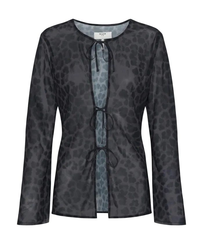 LEOPARD FANTASY CHIFFON LONGSLEEVE TOP Women One Teaspoon Tops LEOPARD FANTASY CHIFFON LONGSLEEVE TOP Women One Teaspoon Tops
