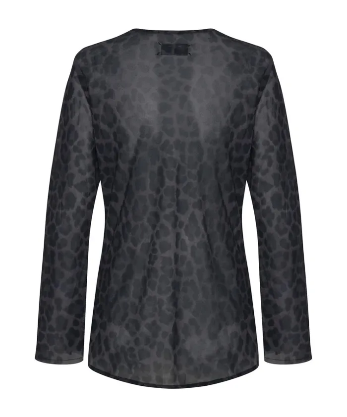 LEOPARD FANTASY CHIFFON LONGSLEEVE TOP Women One Teaspoon Tops LEOPARD FANTASY CHIFFON LONGSLEEVE TOP Women One Teaspoon Tops