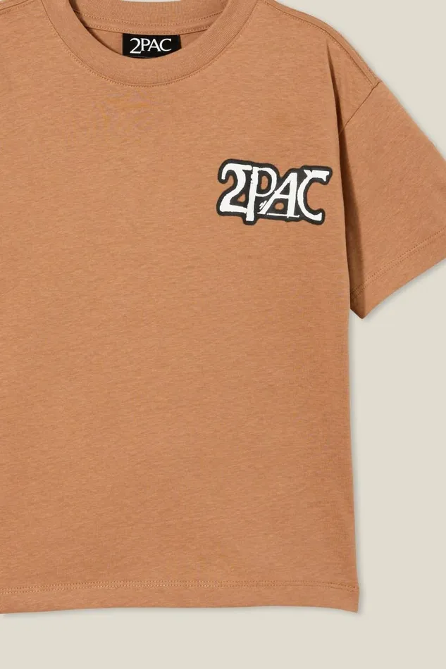 License Drop Shoulder Short Sleeve Tee Lcn Bra Taupy Browntupac Better Dayz Boys Cotton On Tops and TShirts License Drop Shoulder Short Sleeve Tee Lcn Bra Taupy Browntupac Better Dayz Boys Cotton On Tops and TShirts