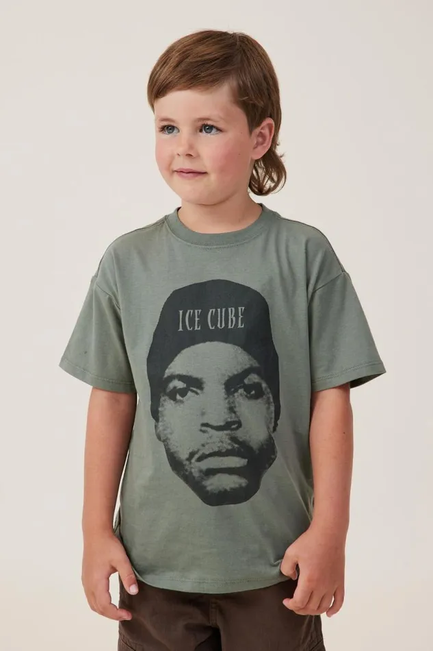 License Drop Shoulder Short Sleeve Tee Lcn Mt Swag Greenice Cube Face Boys Cotton On Tops and TShirts License Drop Shoulder Short Sleeve Tee Lcn Mt Swag Greenice Cube Face Boys Cotton On Tops and TShirts
