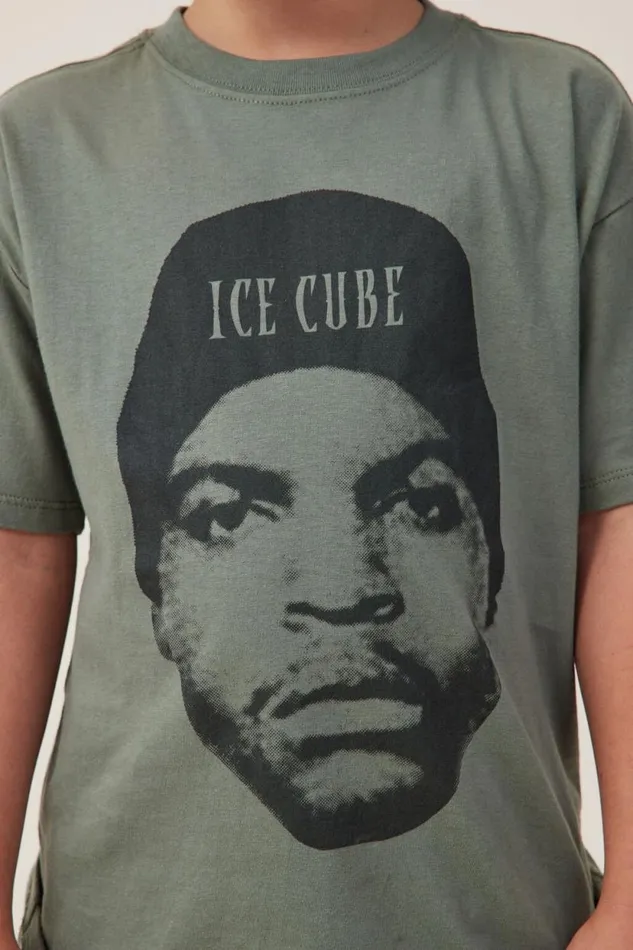 License Drop Shoulder Short Sleeve Tee Lcn Mt Swag Greenice Cube Face Boys Cotton On Tops and TShirts License Drop Shoulder Short Sleeve Tee Lcn Mt Swag Greenice Cube Face Boys Cotton On Tops and TShirts