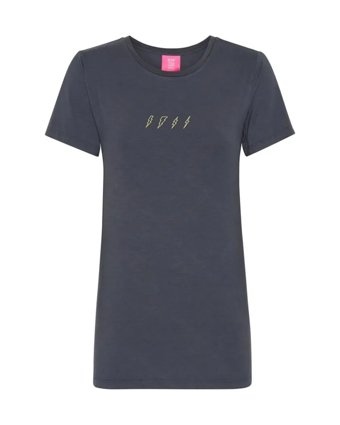 LIGHTNING BOLT FITTED TEE Women One Teaspoon Tees and Tanks LIGHTNING BOLT FITTED TEE Women One Teaspoon Tees and Tanks