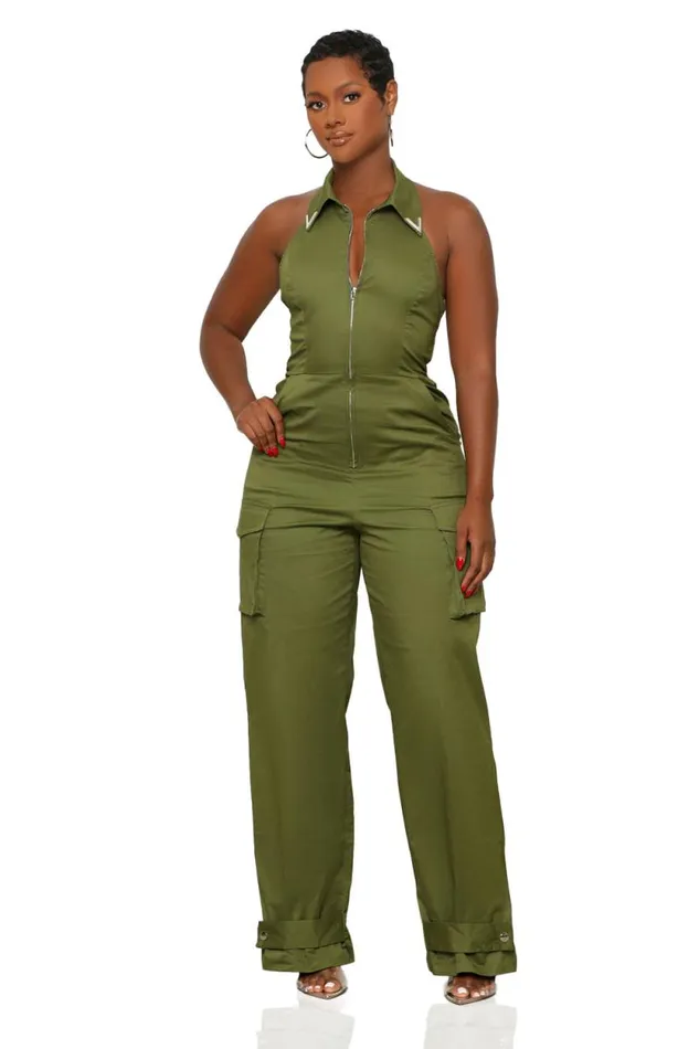 Lilly039s Kloset Jumpsuits and Rompers Women First In Command Jumpsuit Green